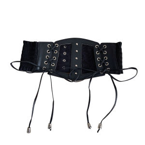 Retro Pin Buckle Ladiess Elastic Lace Corset Belts Cummerbunds Goth Punk Dress Corset Belt For Women On Shirt Dress Girdle Cors