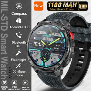 T-Rex3 Ultra 1100mAh Battery Military SmartWatch GPS Track Compass 3ATM Waterproof Flashlight Outdoors Sports Tracker Smartwatch