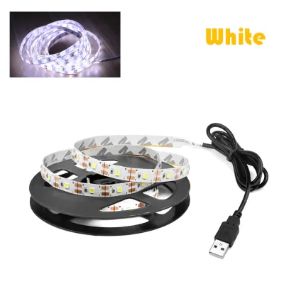 Guillermo | 5V USB Led Strip Light SMD 2835 1M 2M 3M 4M 5M White/Warm White Flexible Lighting Ribbon TV Background Tape Home Decor Lamp