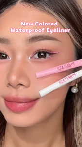 【ใหม่】PINKFLASH Color Party Eyeliner Colored Eyeliner Pigmented  Long lasting Waterproof