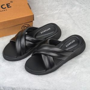 Sandal Slop Wanita Sendal Wedges Terbaru Kekinian Xavia
