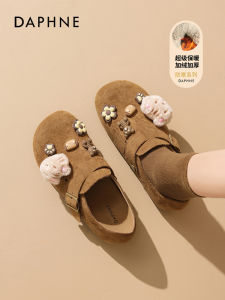 Daphne Womens Flat Buckle Casual Shoes Full Wrap Birkenstock Style Comfortable Flat Bottom Easy Wear Pregnant Women Shoes