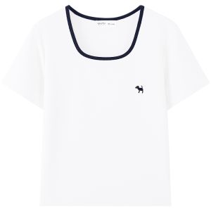 MUTU | Petite Womens T-Shirt New Fashion Design Square Neck