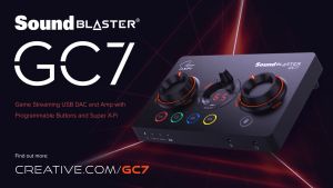 Creative Sound Blaster GC7 Game Streaming USB DAC and AmpSuper X-Fi7.1 Virtual Surround For PCPS4/PS5Nintendo Switch