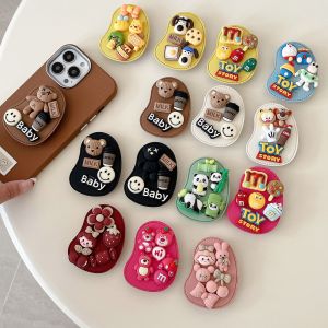 【New】Leather 3D Anime Doll Phone Holder，Suitable For Mobile Phones Tablets And Other Electronic Devices