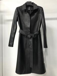 XMO | Waist-Belting Leather Coat