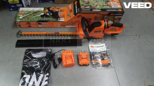 ครบชุด 🔥รุ่นใหม่ แบตX20🔥 เครื่องตัดแต่งพุ่มไม้ไร้สาย 20" (รุ่นใบตรง) PUMPKIN 50427 / 50426 เลื่อยตัดแต่งพุ่มไม