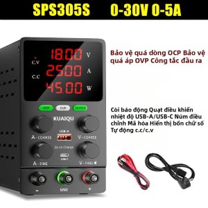 KUAIQU | Nguồn Cấp Điện Để Bàn KUAIQU 12V/24V/48V DC Đa Chức Năng Bảo Vệ OCP/OVP Có Công Tắc Dùng Cho Phòng Thí Nghiệm Và Kiểm Tra Dây Chuyền Sản Xuất