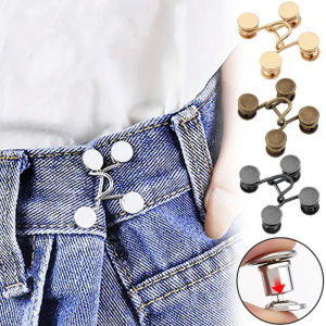 5Pcs/Set Jeans Waist Button Snap Adjustable Detachable Metal Belt Buckle DIY Pant Waistband Shorten Sewing Tools