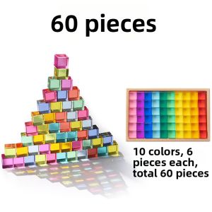 Rainbow Kaleidoscope Acrylic Building Blocks Toys