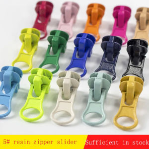 10pcs/Bag 5# Resin Zipper Slider Head High Quality Metal Zipper Puller Head Down Jacket Bag Clothing Zips DIY Sewing Accessories