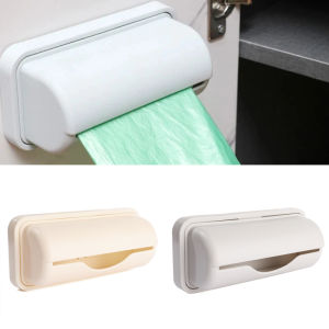 Trash Bags Storage Box Garbage Bag Dispenser Wall Mounted Grocery Bag Holder Kitchen Organizer