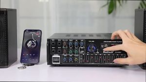 Pengiriman Cepat Sunbuck Audio Amplifier Bluetooth EQ Karaoke FM Radio 2000W
