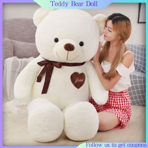 80cm Hug Soft Teddy Bear Plush Stuff Toy Pillow Cute Kawaii Huggable Perfect Gift for Valentines Christmas Birthday