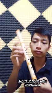 Sáo Mèo Nữ Nứa Nam Tone Đô Quấn Vải Màu Vàng