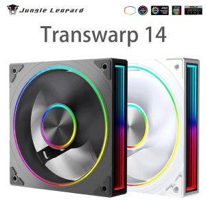 Jungle Leopard Transwarp 14 Star Ring 140mm PC Case Fan 5V 3Pin ARGB Gương Chu Kỳ Hiệu Ứng Ánh Sáng Quạt Làm Mát Chịu Lực Chất Lỏng 650-1800 Vòng/phút
