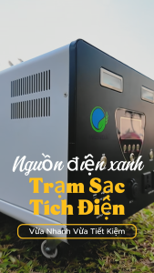 Trạm sạc tích điện công suất 2000W có UPS – Giải Pháp Năng Lượng Thông Minh Cho Gia Đình