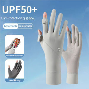 Touch Screen Ice Silk Gloves / Anti-UV Breathable Riding Driving Gloves / Non-slip Highly Elastic Driving Mittens / for Women Men