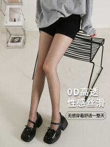 ผ้าไหมสีดํา 0D ความโปร่งใสสูงสุภาพสตรีฤดูร้อน Pantyhose บางป้องกันรังสียูวีเซ็กซี่สูงความสูงขยายความยาว