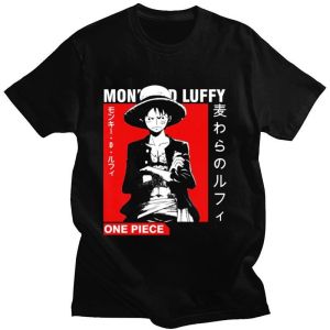 Bandai | Summer Y2k Clothes Mens T Shirt Oversized Anime One Piece 2025 Streetwear Cotton Women Short Sleeve Graphic Tee Tops Harajuku
