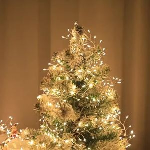 3/6/9/12M LED Copper Wire Firecracker Light String USB with Remote Control Suitable for Wedding Party Festival Decoration