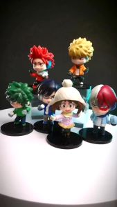 Mô hình Học viện siêu anh hùng Ver2 6 nhân vật My Hero Academia 10cm Shoto Todoroki Midoriya All Might Bakugo Kirishima Eijiro Toga Himiko