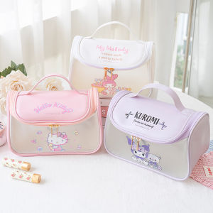 Sanrio | Cute Sanrio Visual Design Large Capacity Makeup Bag Lightweight Portable Handheld Toiletry Bag Storage Bags Cosmetic Bags