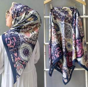Hijab Nay segiempat Voal Sublime lassercut