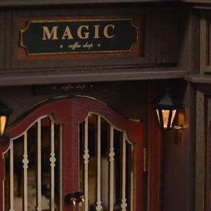 Assembly Model DIY Vintage Coffee Shop Miniature House – Handcrafted European-Style Model Kit Mainan Budak Dewasa 智趣屋diy小屋复古咖啡店欧式手工拼装模型创意摆件礼物送男女生