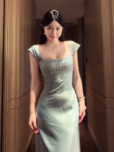 CHANGTONG | Elegant Satin Dress