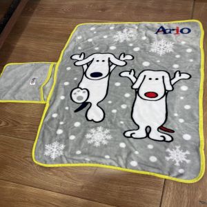 Adorable Little Doggy Slippery Soft Storage Blanket Casual Blanket Modern Minimalist Winter Bedroom Cartoon Animation Pattern