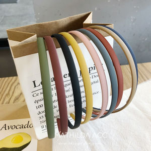 Minimalist Acrylic Hairband Fine Teeth Matte Texture Colorful Pressed Hair Headband Basic Face Washing Versatile Hair Accessory