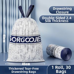 Scented Drawstring Extra Thick Garbage Bags