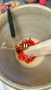 Mắm trộn gỏi đu đủ chàng trai thái lan siêu hot