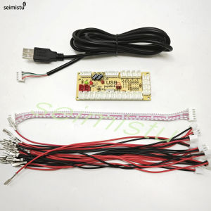DIY Arcade usb zero delay Encoder PC to Joystick Arcade Rocker Circuit Board Control Module for PS2 PS3 with Cable Push Button
