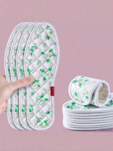 ZUYINBULUO | Sweat-Absorbing Odor-Proof Breathable Fragrant Flower Print Women Shoe Insoles