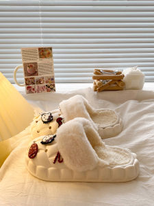 Dép Nữ Kitty Cat 2025 Dép Lót Cotton Mùa Đông Có Thể Tháo Rời Chống Trượt Dép Lót Trong Nhà Cho Cặp Đôi Dép Lót Mùa Đông Ấm Áp