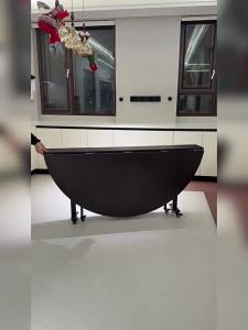 FWTDF | Home Round Dining Table with Turntable for 10-12 People