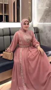 BELIFI | Alshava Dress Gamis Bordir Mewah Premium Abaya Elegan Desain Eksklusif Terbaru