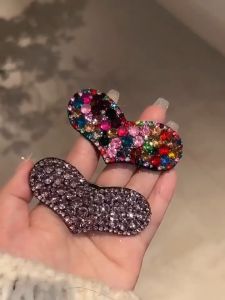 New Love Rhinestone Hair Clip for Women Korean Style Elegant Bb Clip Fashion Girl Hair Pin
