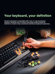 Razer | BlackWidow V4 75% Barebones 75% Layout RGB Hot-Swap Gaming Mechanical Keyboard Customization Kit
