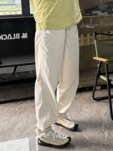 Quần Dài Nam Mùa Hè Mỏng Ngoài Trời Quần Leo Núi Thể Thao Rộng Rãi Quần Áo Bảo Hộ Lao Động Quần Dài Nhanh Khô Màu Be