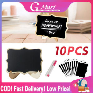 10pcs/Lot New Lace Shape Wooden Mini Wooden Blackboard Message Chalkboards Message Board Mini-Chalkboard-Kit