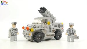 KEYIXING 201Pcs. Army Guard War Missile Truck Bricks (13433) Raion Educational Building Blocks