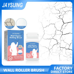 Jaysuing Wall Patching Brush with Latex Paint Quick Dry Small Wall Repair Paste Roller Portable Handheld Wall Paint Brush Wall Paint Roll Brush Portable Damage Wall Repair Tool Wall Cleaning Wall Patching Paste Household Wall Graffiti Repair