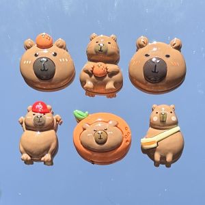 Original Design Capybara Guinea Pig Orange Twist Stick BB Dopamine Hair Clip Set Clog Shoe Accessories Fashionable Hairpins