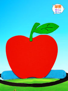 Red Apple Banana Cartoon Hat Cherry Headset Children Stage Role Play Fruit Costume Hat Neutral Gender Childrens Day Party Performance