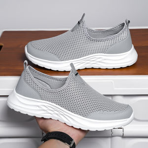 ORNGMALL รองเท้าลายตาข่ายสำหรับผู้ชายคุณภาพสูงรองเท้าผ้าใบระบายอากาศรองเท้าแฟชั่นลำลองเข้ากับทุกชุดเหมาะสำหรับการพักผ่อนประจำวัน39-48