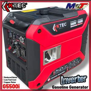 KTec Inverter Gasoline Generator 5500Watts G5500i REDUCED NOISE / COPPER MOTOR / LESS FUEL COST