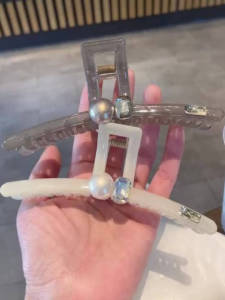 Large Size Shark Clip Glittering Pearl Jelly Color Hair Accessories Hairpins Hairgrips Fashionable Hair Decorations